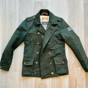 Superdry Army Green Military Peacoat